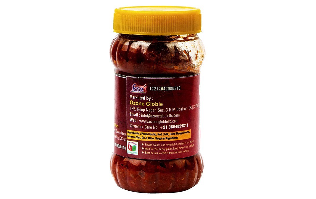 Ozone Globle Garlic Chutney    Plastic Jar  400 grams